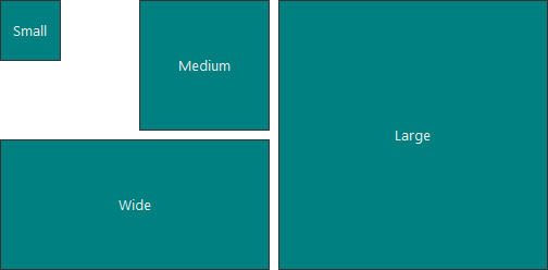 DocumentManager - WidnowsUI - Tile Sizes