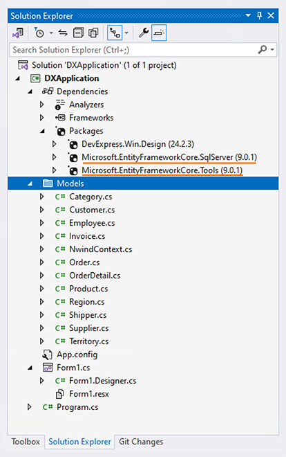 EFCore - Generated Classes