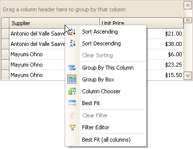 End User Capabilities Resizing Columns And Bands WinForms Controls End User Capabilities Resizing Columns And Bands WinForms Controls