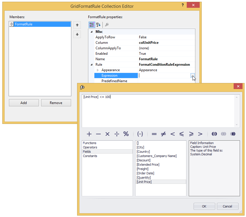 ExpressionEditorForFormattingRule