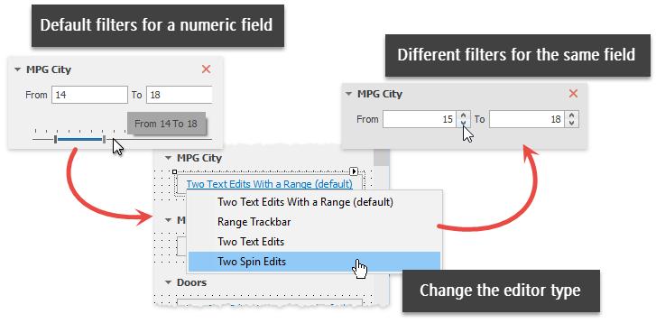 Filtering UI Context - Change Type