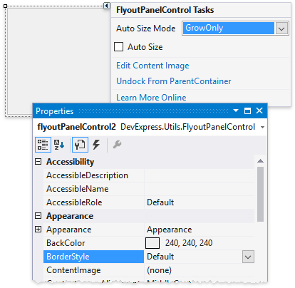 FlyoutPanel - InnerContainer