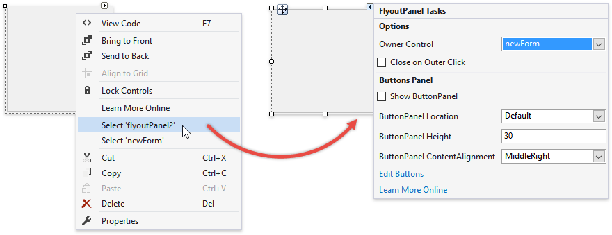 FlyoutPanel - OnForm Access