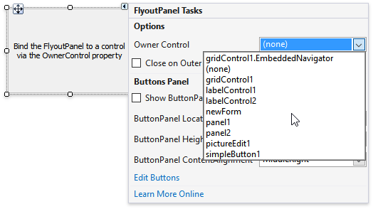 FlyoutPanel - Set a Parent