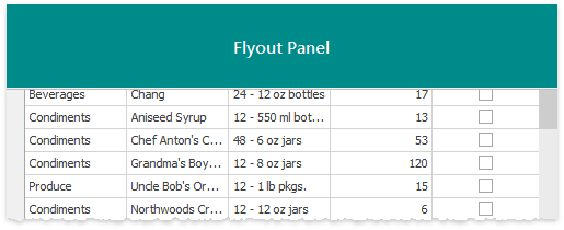 FlyoutPanel - Stretch