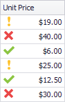 FormatIconSetSymbols3Circled