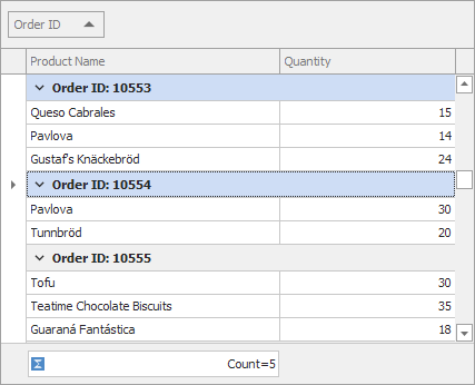 mvc devexpress gridview