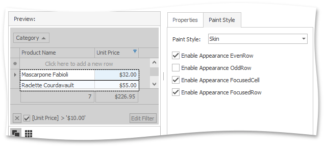 GridView_Appearance_EvenRow