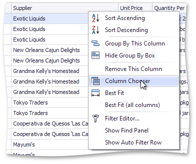Tutorial Column Visibility WinForms Controls DevExpress Documentation Tutorial Column Visibility WinForms Controls DevExpress Documentation