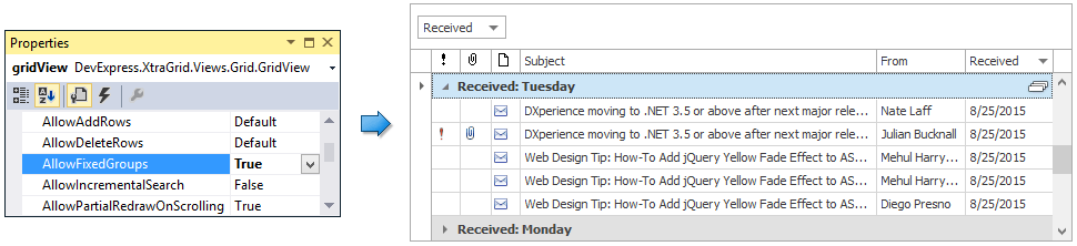 datagridview group rows