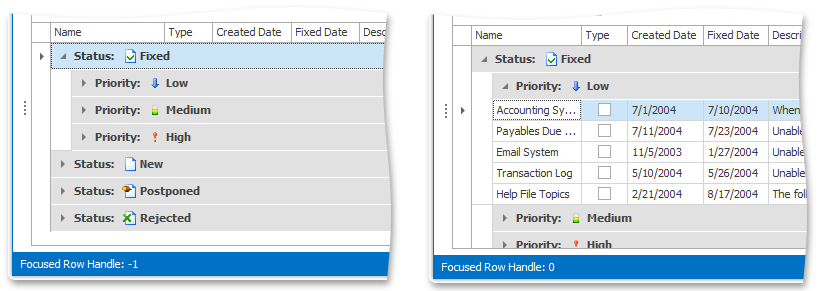 GridView_GroupRowsAPI_FocusedRowHandle