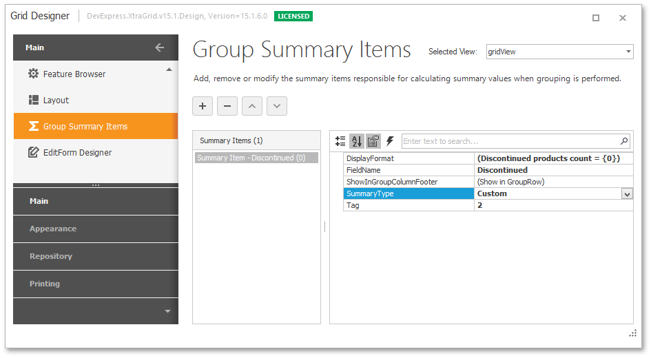 GridView_Summaries_AddingCustomGroupSummary