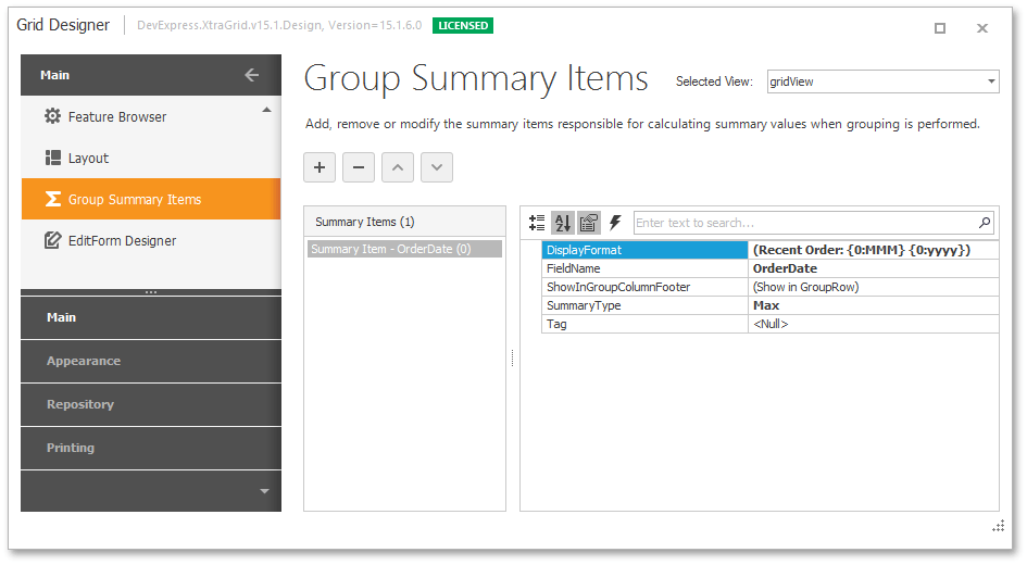 GridView_Summaries_GroupDateSummaryDisplayFormat