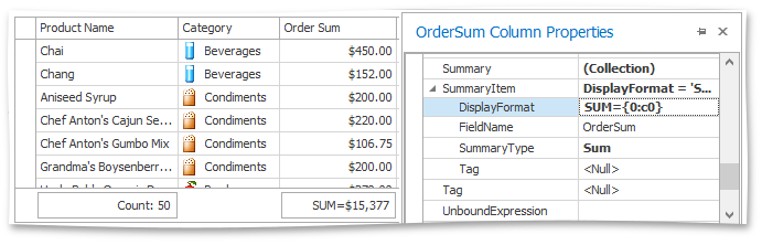 GridView_Summaries_SumSummaryChangingFormat