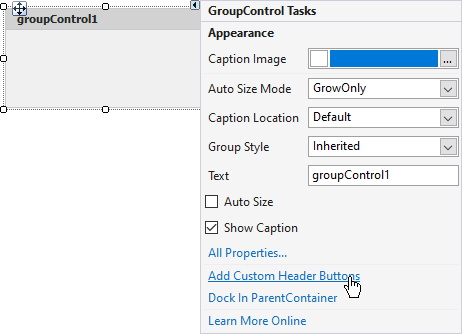 GroupControl - Add Custom Header Buttons