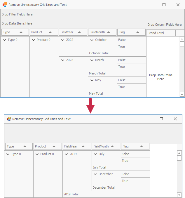 Draw field values manually