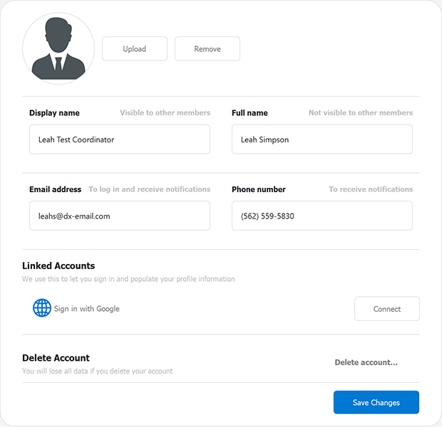 Complex Data Entry Form - DevExpress HTML/CSS Templates