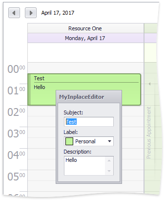 Inplace Editor - Result