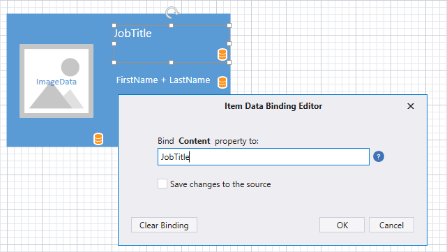 Item Data Binding Editor