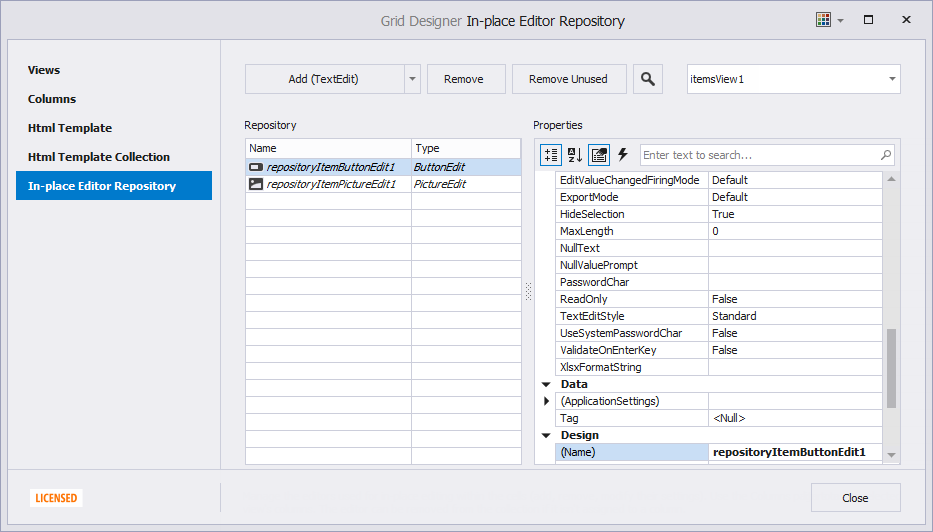 ItemsView Class WinForms Controls DevExpress Documentation