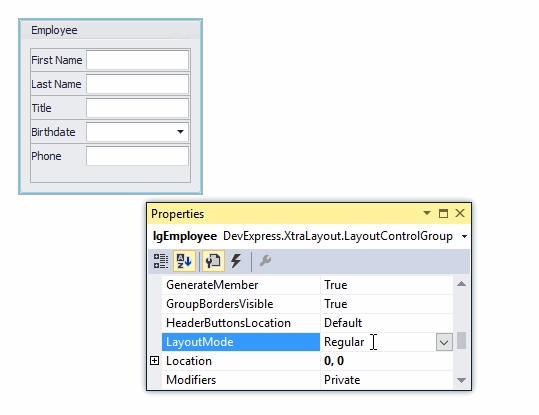 default alignment of a flowlayout manager