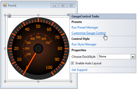 Lesson - Customize Gauge Control