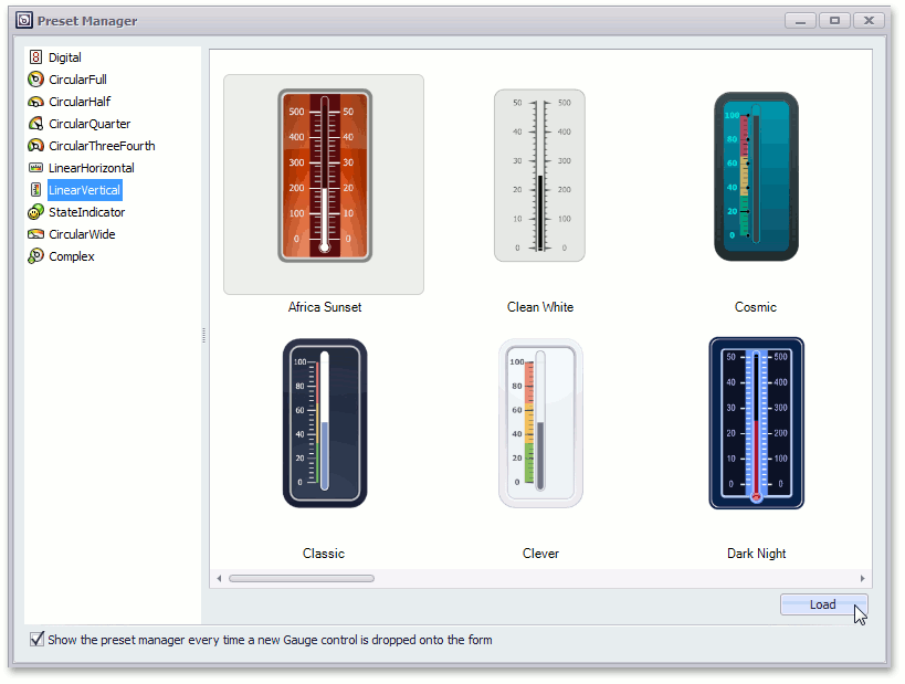 LessonLinearGauge_LoadAfricaSunset