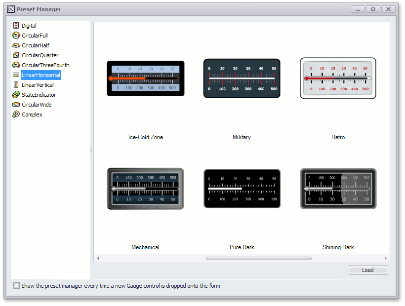 LinearGaugePresets