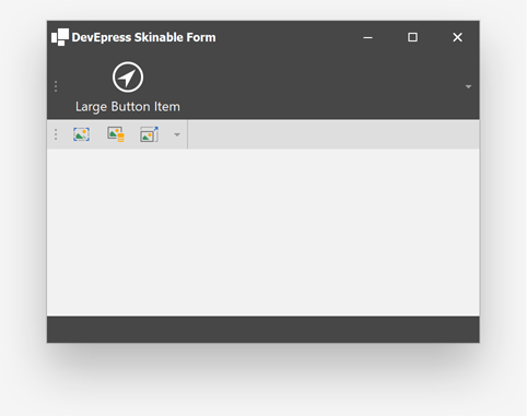 Large Button Item - WinForms Toolbars