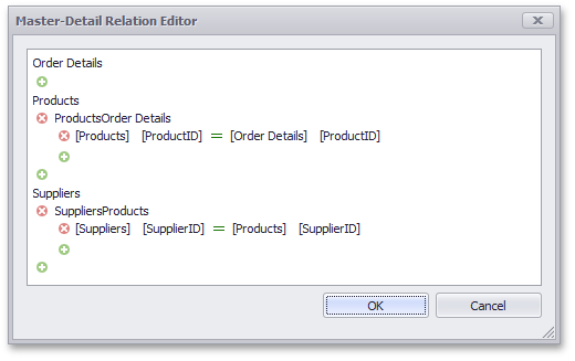 MailMergeNoCodeExample-RelationsEditor