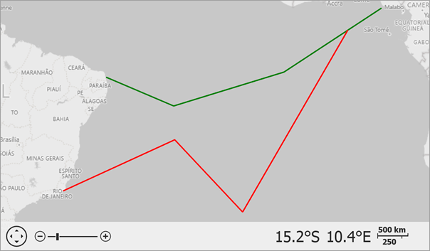 Map polylines