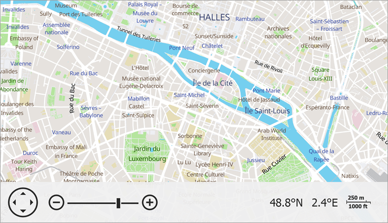 This map shows vector tiles loaded from the Mapbox service.