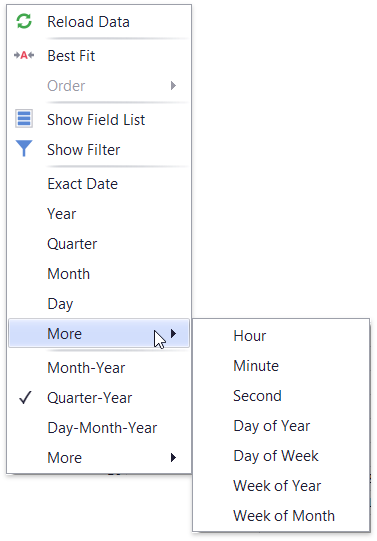 Menu-Group Intervals-DateTime-Extended