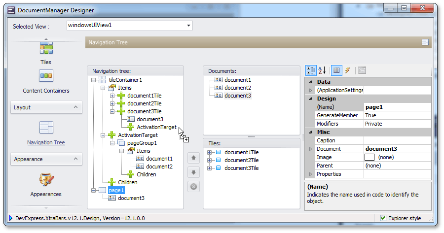 Metro Getting Started - AppTree ActivationTarget Tile