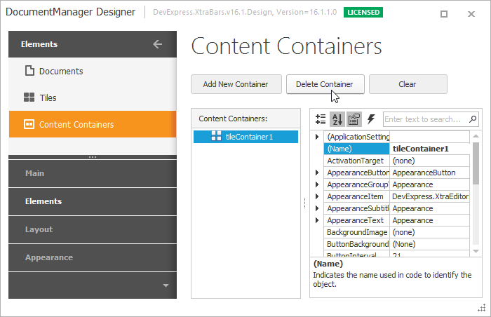 Metro Getting Started - Automatic Container