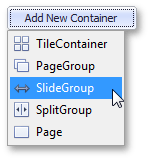 Metro Getting Started - Create SlideGroup