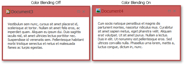 NativeMDIView - Color Blending