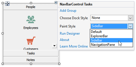 NavBar 17 - Change View Smart Tag