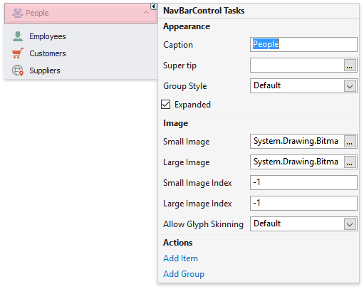 NavBar 17 - Group and Item Smart Tags