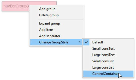 NavBar 17 - Group Container Style