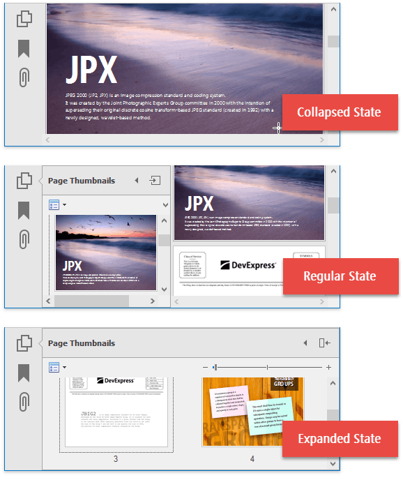 Navigation Pane - States