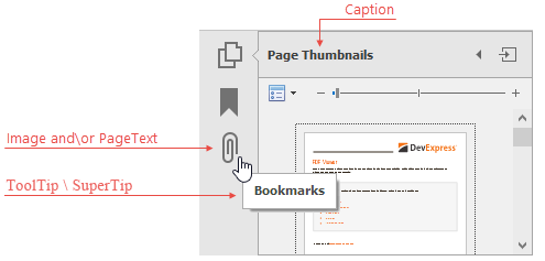 Navigation Pane - Tab Header Content