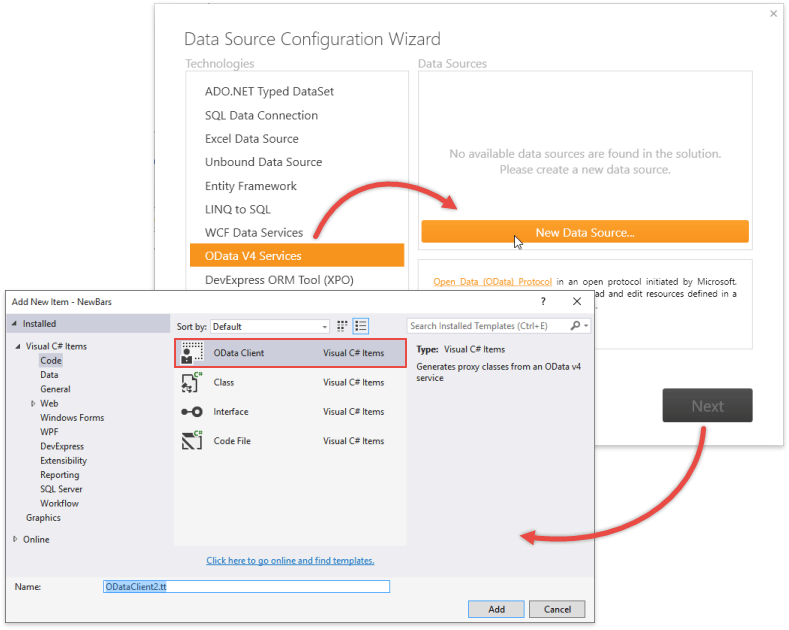 OData - New Data Source