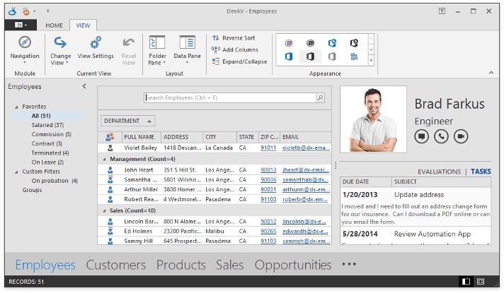 Office Inspired UI Overview