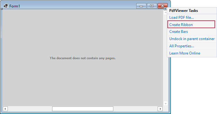 Create Ribbon for the PDF Viewer (.NET)