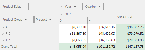 Collapse add rows example