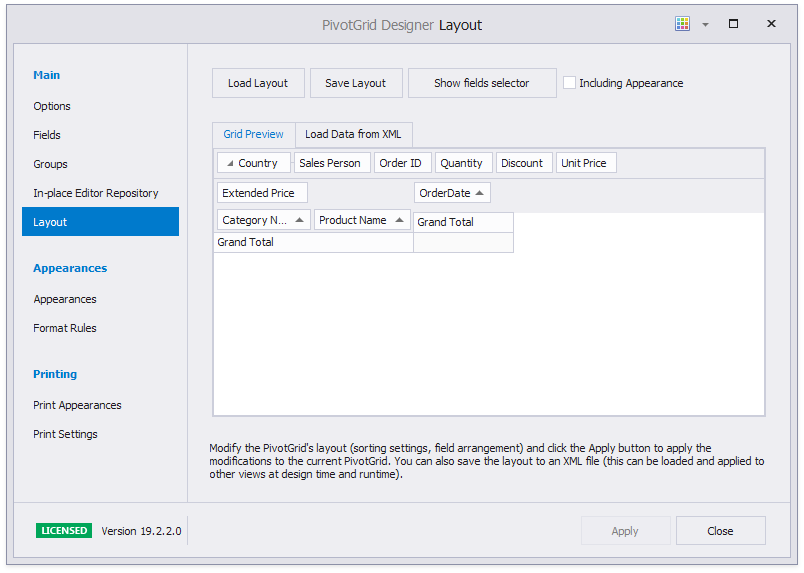 PivotGrid Designer - LayoutPage_1