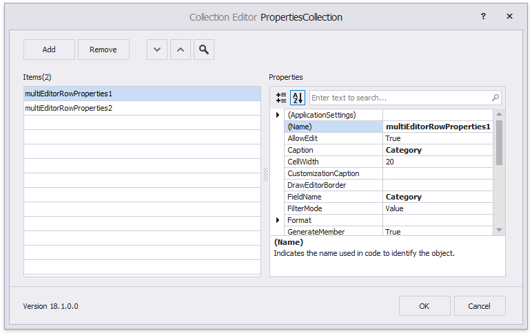 Property Grid - Properties Collection