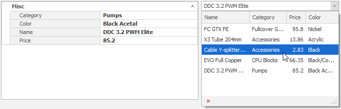 PropertyGrid - SelectedObject Product