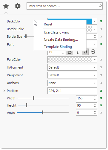 Property Grid Context Menu